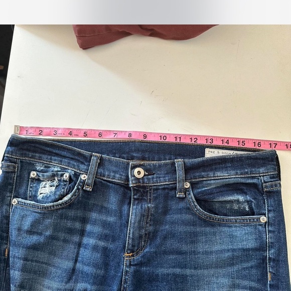 Rag & Bone Midnight Blue Cropped Jeans - Picture 7 of 9
